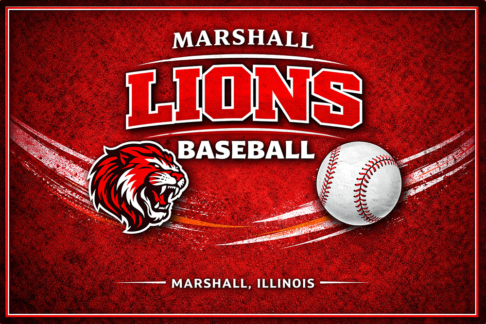 Marshall Lions Baseball Graphic