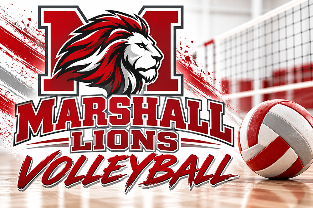 Marshall Lions Volleyball Graphic